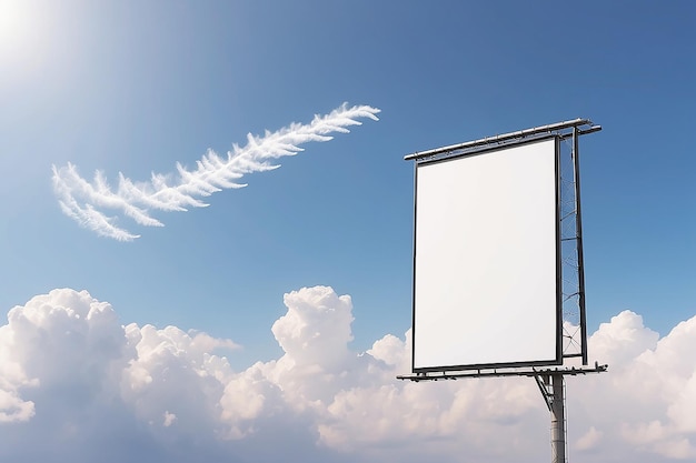 Мокет рекламы Skywriting Настроить ваш дизайн