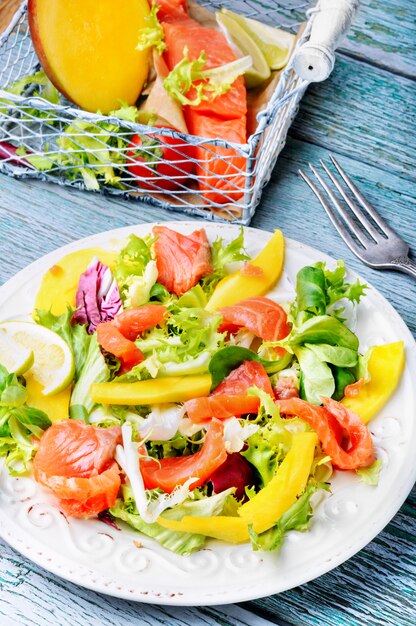 Foto sla salade met vis