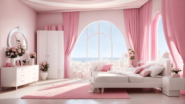 Slaapkamer Barbie-stijl