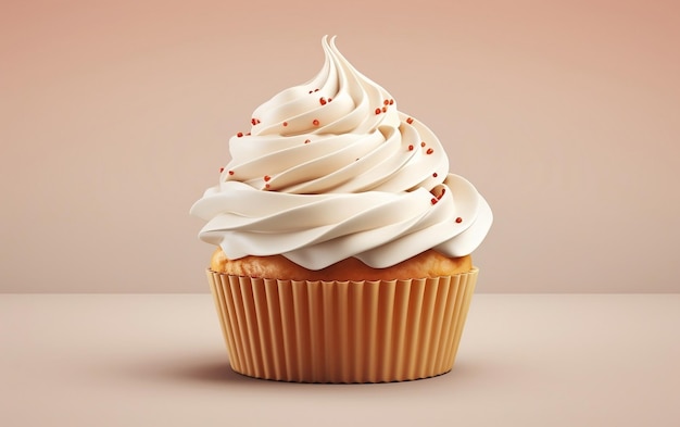 Slagroom Cupcake Delight Generatieve AI