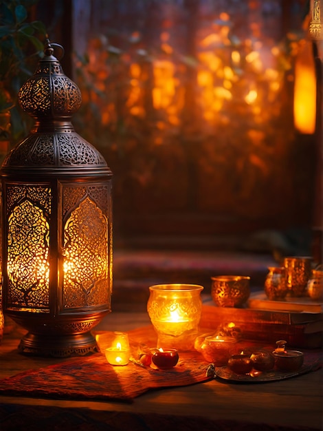 Photo slamic ramadan celebrationramadan lantern designset of lanterns and ramadanfestive hanging arabic la