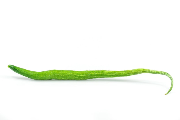 Slang kalebas geïsoleerd op een witte achtergrond met uitknippad