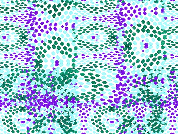 Slangenhuid willekeurige textuur. Zomer Ruit Achtergrond. Groen en paars Geo-symmetrisch Ikat Rapport. Aquarel etnisch ontwerp. Levendig geometrisch badkledingpatroon. Etnisch naadloos patroon.