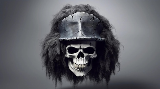 Slash schedel Halloween-thema