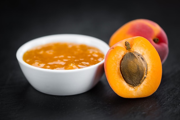 Slate slab with Apricot Jam