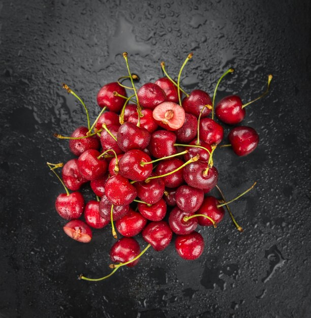 Slate slab with Cherries