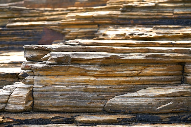 Slate stone texture in Playa las catedrales Ribadeo