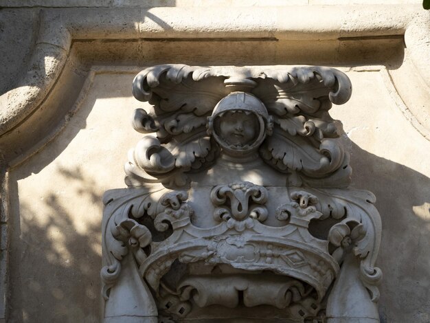 Slave fountain in Ortigia Syracuse Sicily