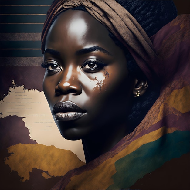 Африканская женщина-рабыня в июне