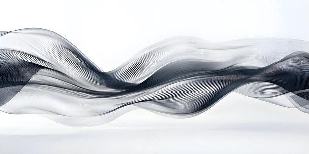 Sleek Abstract Wave Design Minimal Business Background Ai Generated