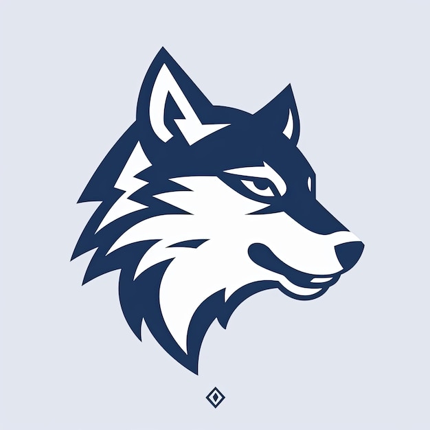 Фото Элегантный и минималистский логотип талисмана волка
