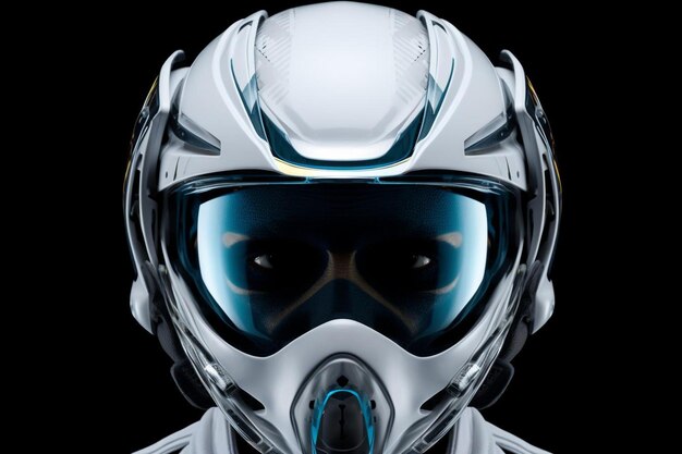 Sleek astronaut helmet design