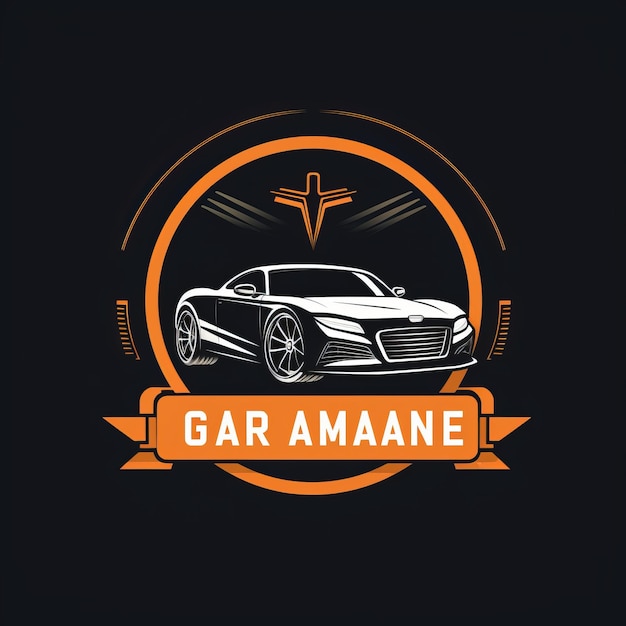 Foto sleek automaster revolutie garage logo design voor de moderne auto-industrie