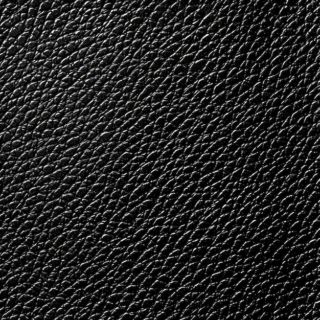 Sleek Black Plain Leather Textures