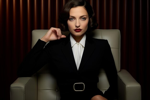 Foto ritratto di una donna d'affari elegante