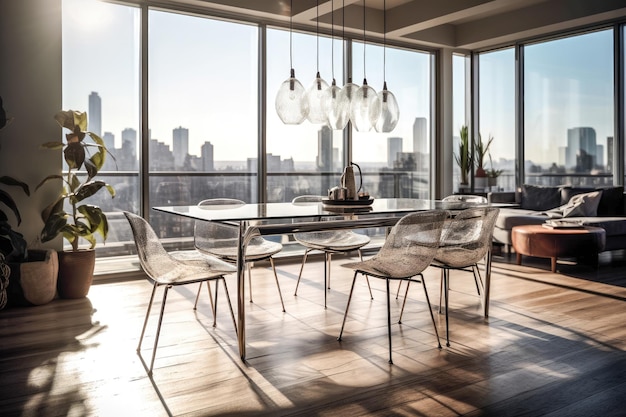 sleek Contemporary Dining Room