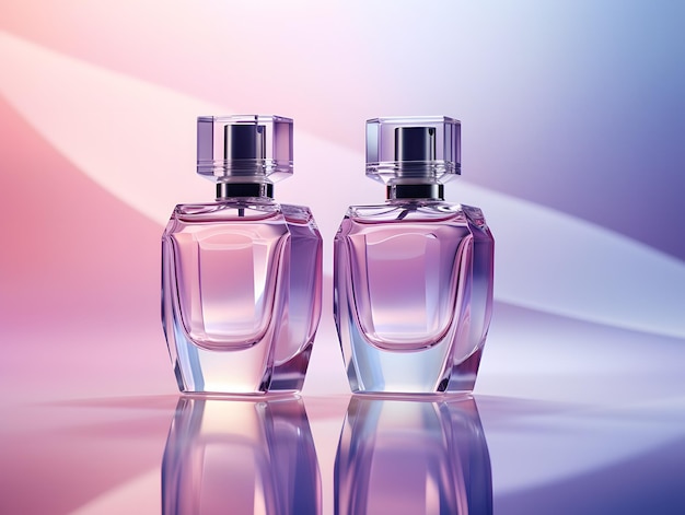 Sleek Crystal Clear Perfume Bottles