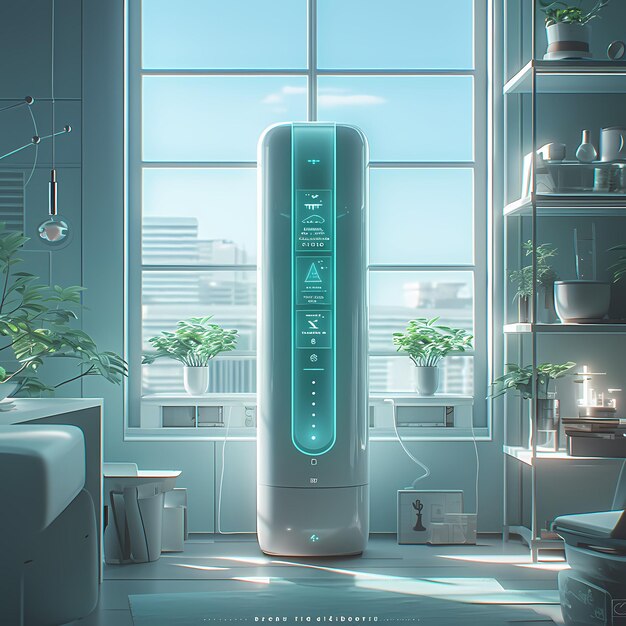 Sleek Cyberpunk Air Purifier