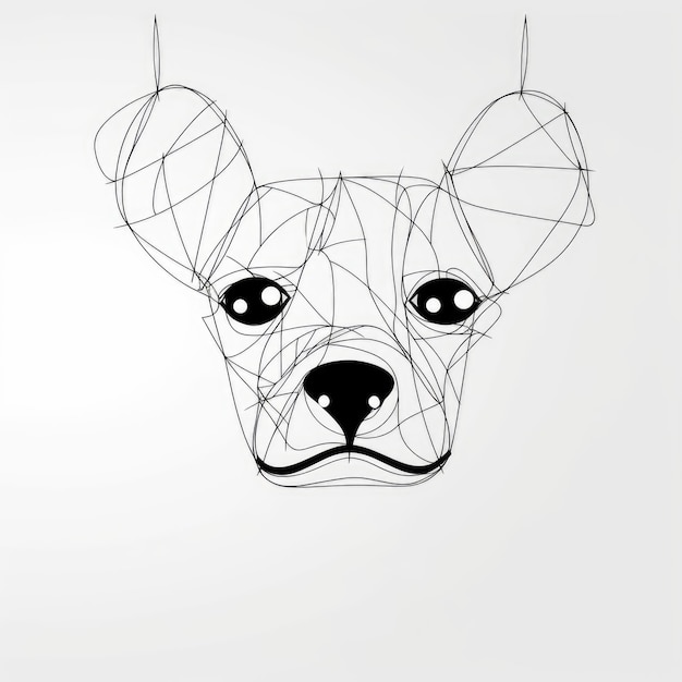 Photo sleek dachshund line art print