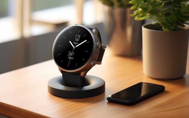 Photo sleek dock smartwatch charge