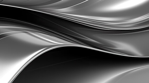 Photo sleek glossy metal background