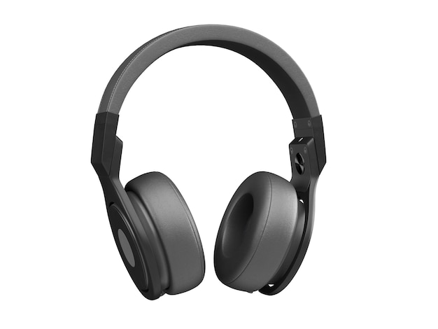 sleek gray over-ear headphones