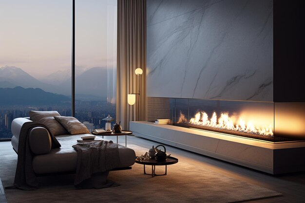 Sleek and modern electric fireplaces for ambiance 00646 03