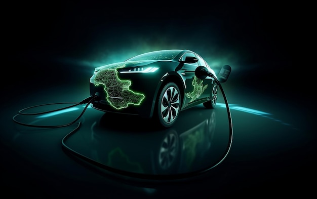 Sleek Modern EV Car Wallpaper Apple Inspired