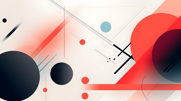 Sleek and modern geometric background with clean lines created ai