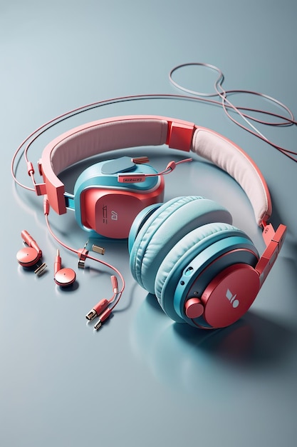 Photo sleek musicinspired design that features a pair of headphones