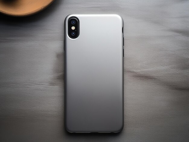 Photo sleek phone case mockup for smartphone protection ai generated