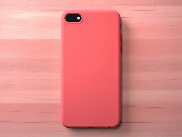 Photo sleek phone case mockup for smartphone protection ai generated