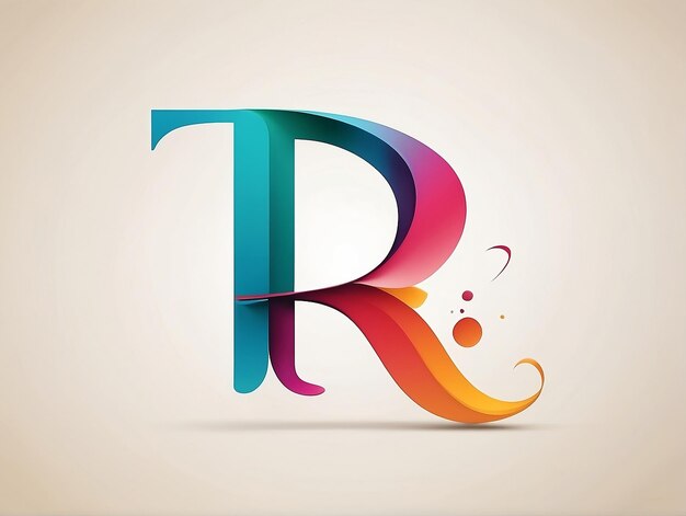 Photo sleek and professional r logo a visual delight in 4k