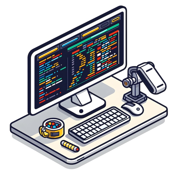 sleek programming dashboard and codebase icon with text space on professional background ideal for