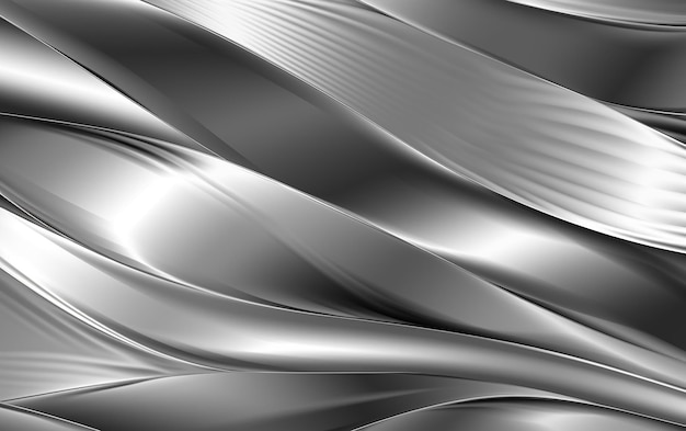 Sleek Silver Metal Elegance Abstract Background