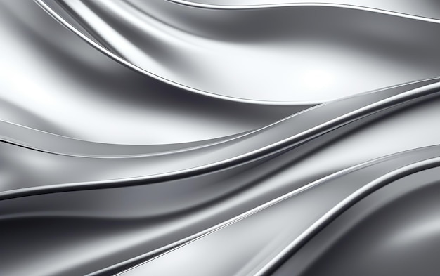 Sleek Silver Metal Elegance Abstract Background