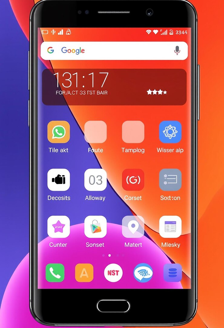 Photo sleek smartphone app interface