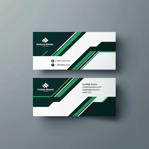 sleek and stylish business card template vector modern creative and clean unique design