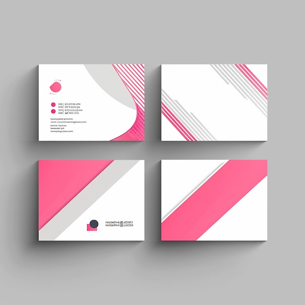 sleek and stylish business card template vector modern creative and clean unique design