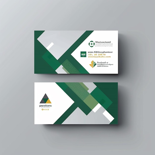 sleek and stylish business card template vector modern creative and clean unique design