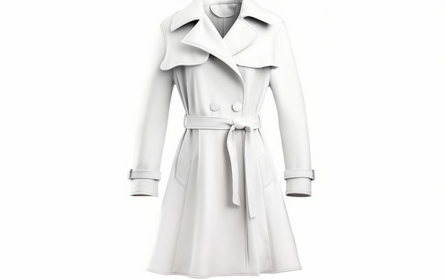 Photo sleek tailored wool trench