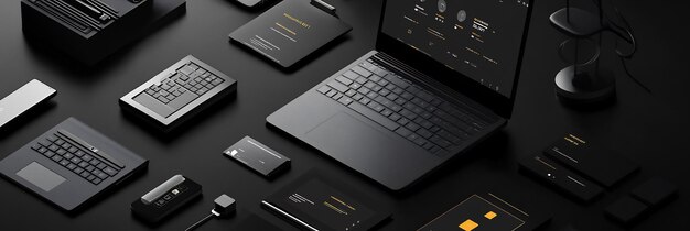 sleek website mockup darkthemed ui featuring interactive elements a responsive design for ecommerce