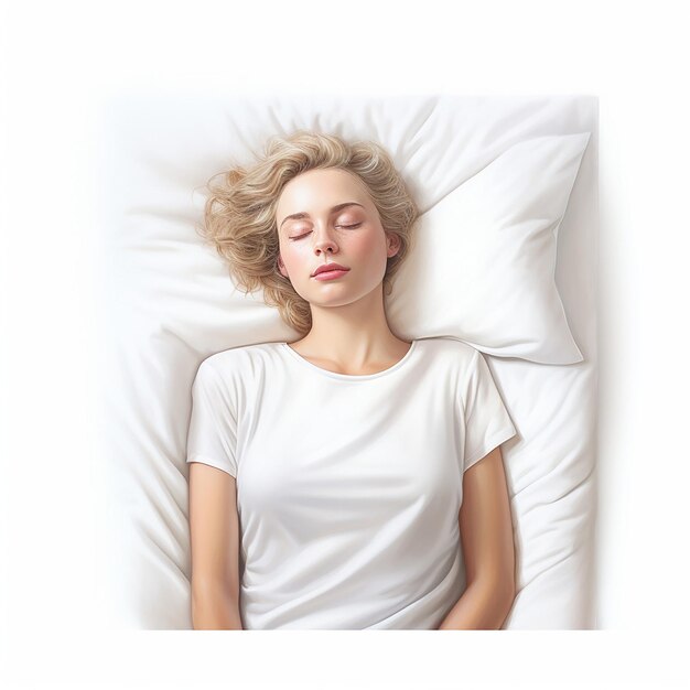 Photo a sleep on a white background