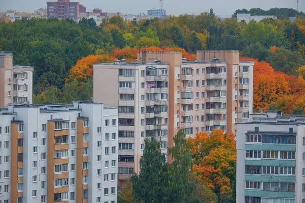 Photo sleeping area of the city of minsk