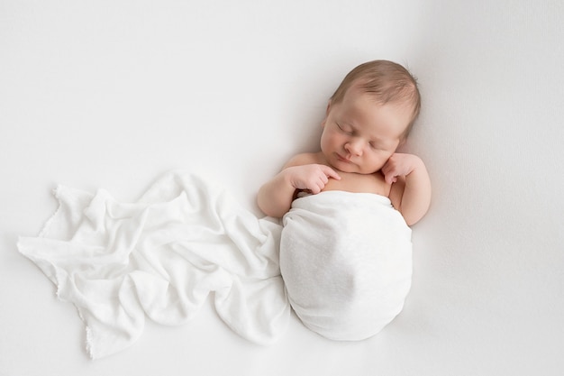 Sleeping newborn baby