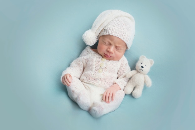 Sleeping newborn baby