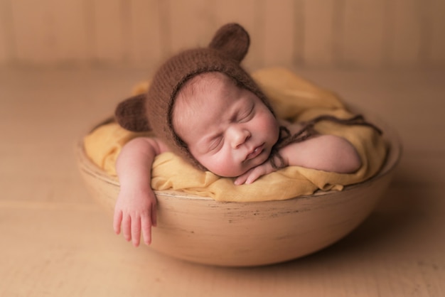 Sleeping newborn baby