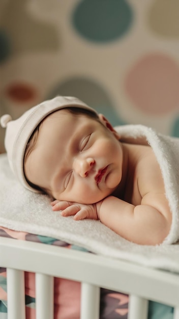 Sleeping newborn baby