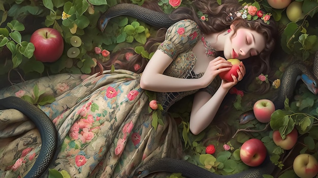 The Sleeping Princess with the Apple