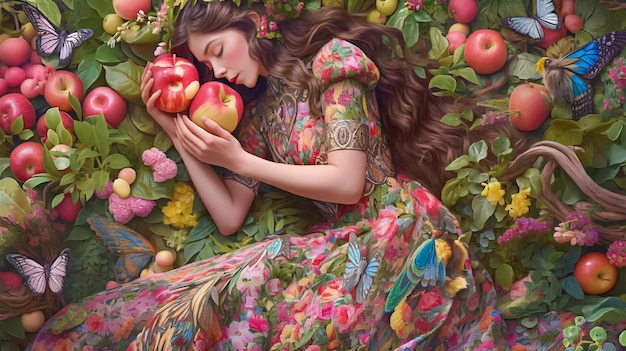 The Sleeping Princess with the Apple